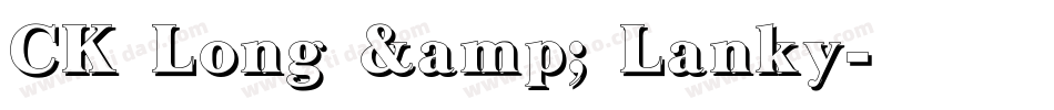 CK Long & Lanky字体转换